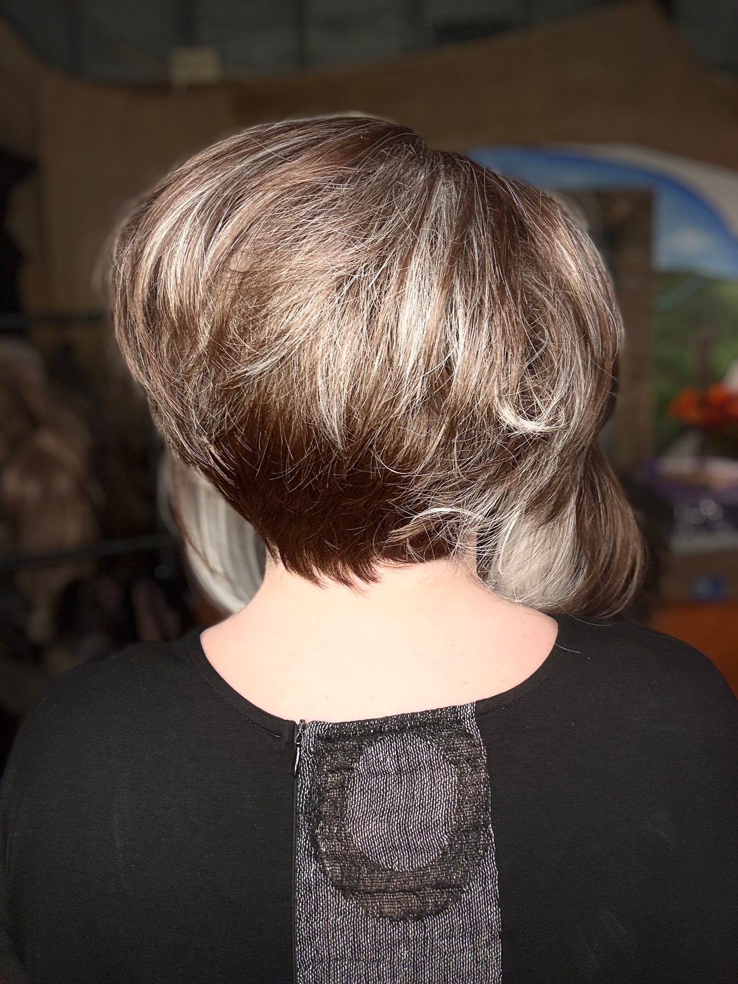 LILY White Ribbon Brunette