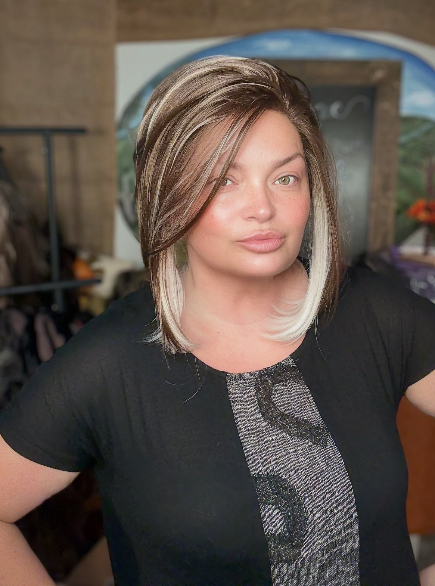 LILY White Ribbon Brunette