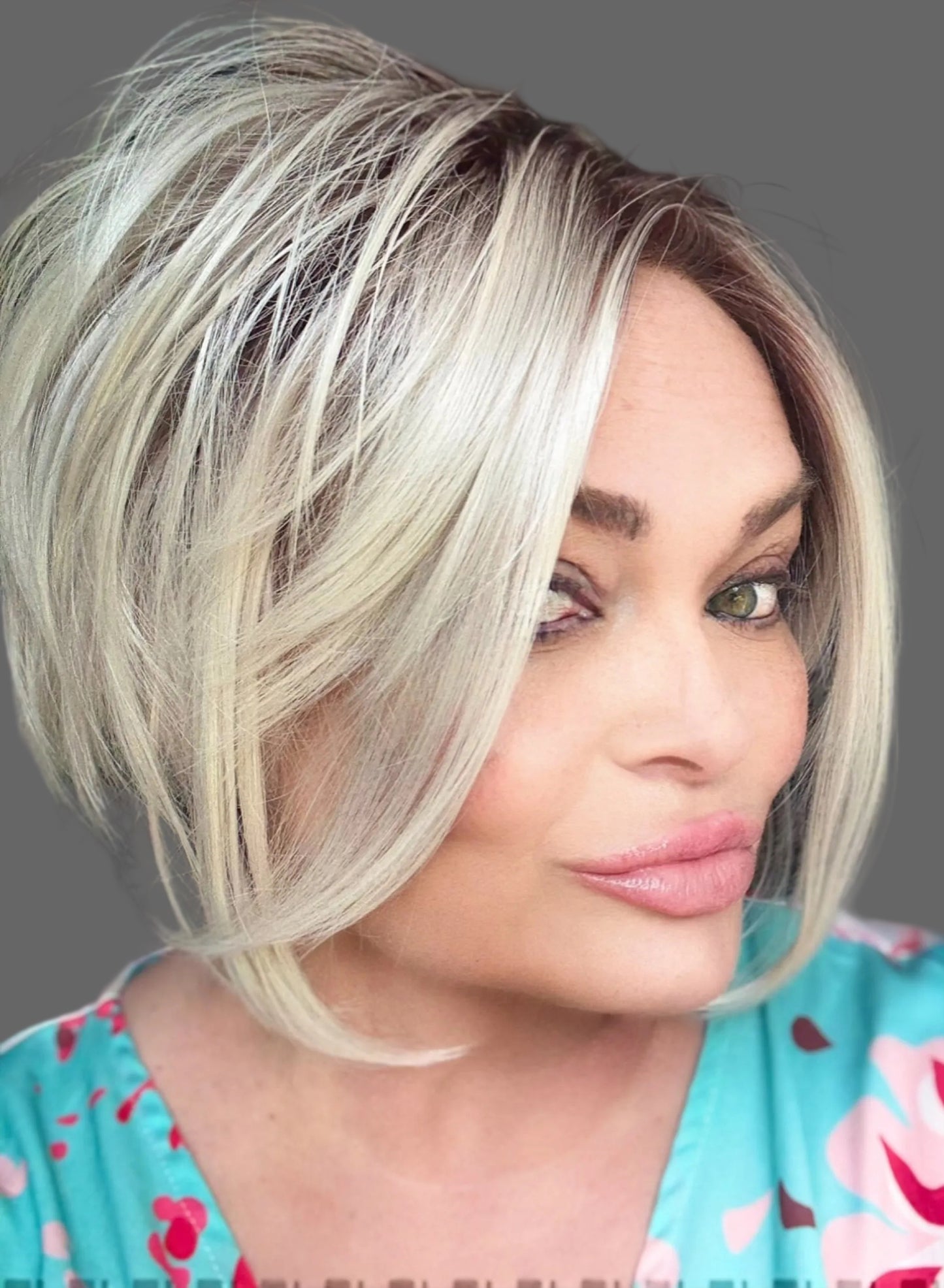 LILY White Ribbon Brunette