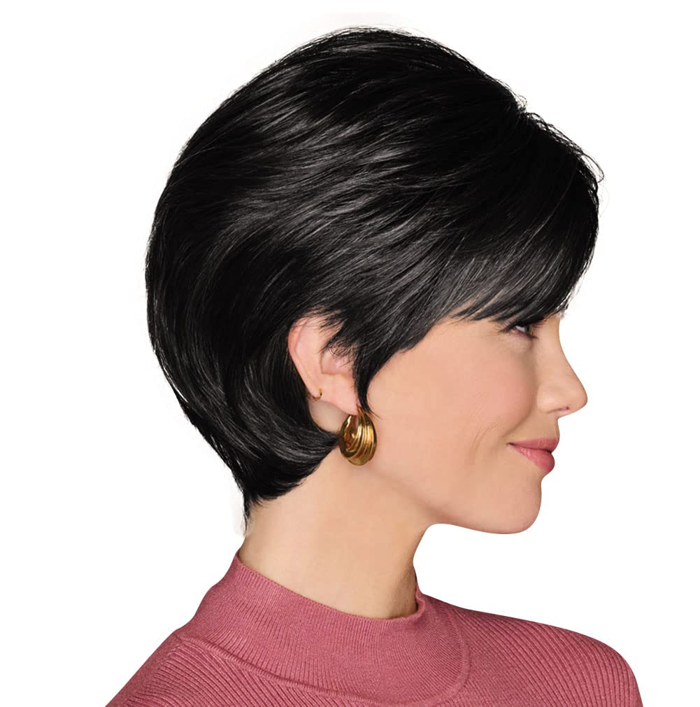 GABOR Keep It Classy Chic Layered Short Cut Wig by Hairuwear, Average Cap - GF17-23SS Iced Latte Macchiato