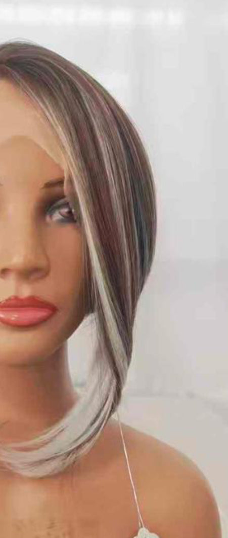 LILY White Ribbon Brunette