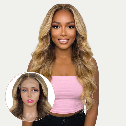 Aubrey Glueless 5x5 HD Lace Professionally Colored 100% Human Hair Closure Wig