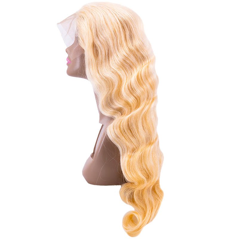 Blonde Body Wave 13x4 Transparent Lace Front Human Hair Wig