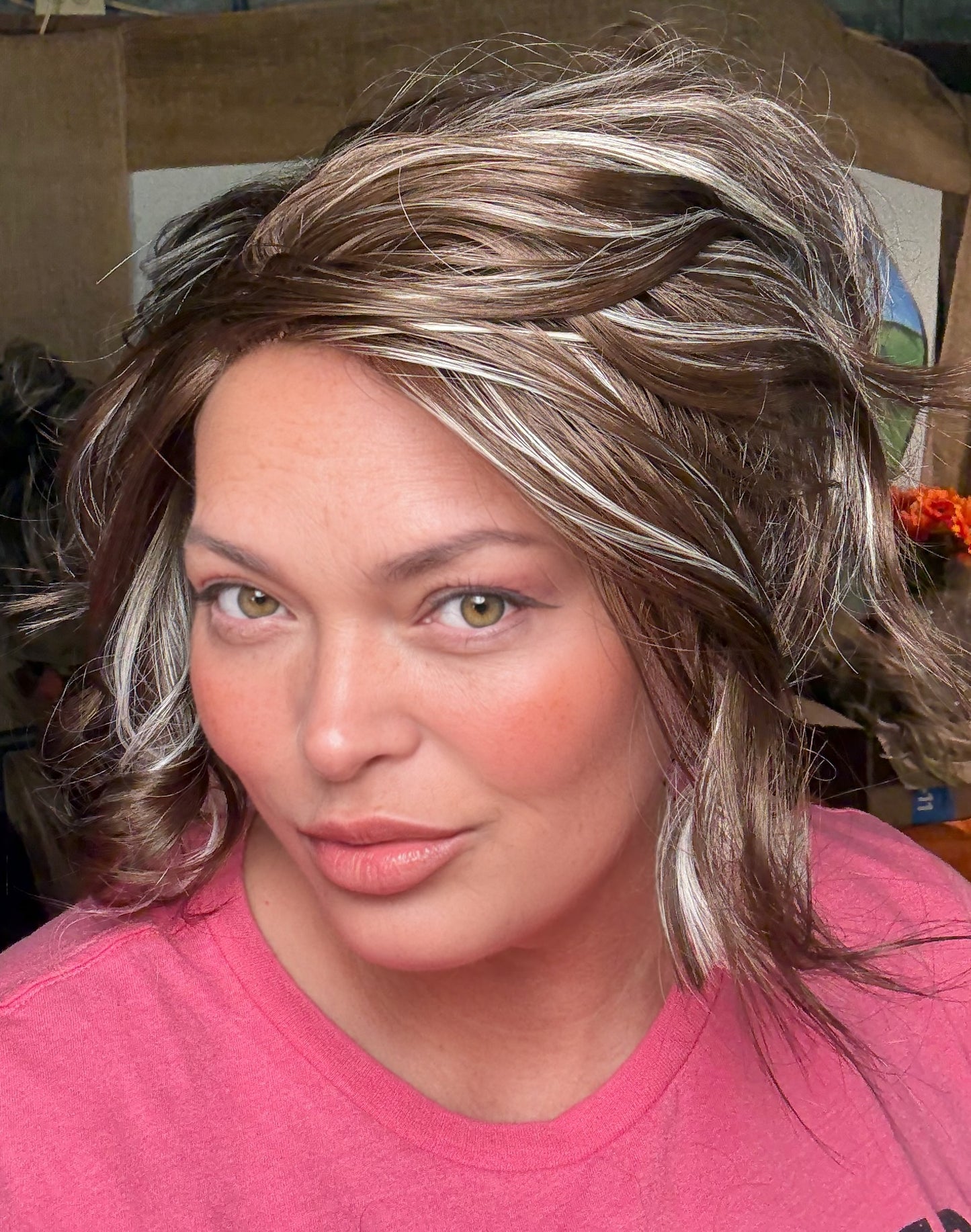 LILY White Ribbon Brunette