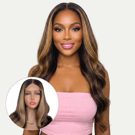 Harper Glueless 5x5 HD Lace Professionally Colored 100% Human Hair Closure Wig
