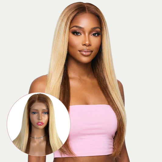 Monique Glueless 5x5 HD Lace Professionally Colored 100% Human Hair Closure Wig