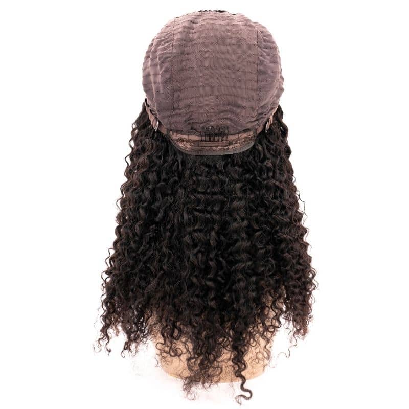 Kinky Curly 4x4 Transparent Lace 100% Human Hair Closure Wig